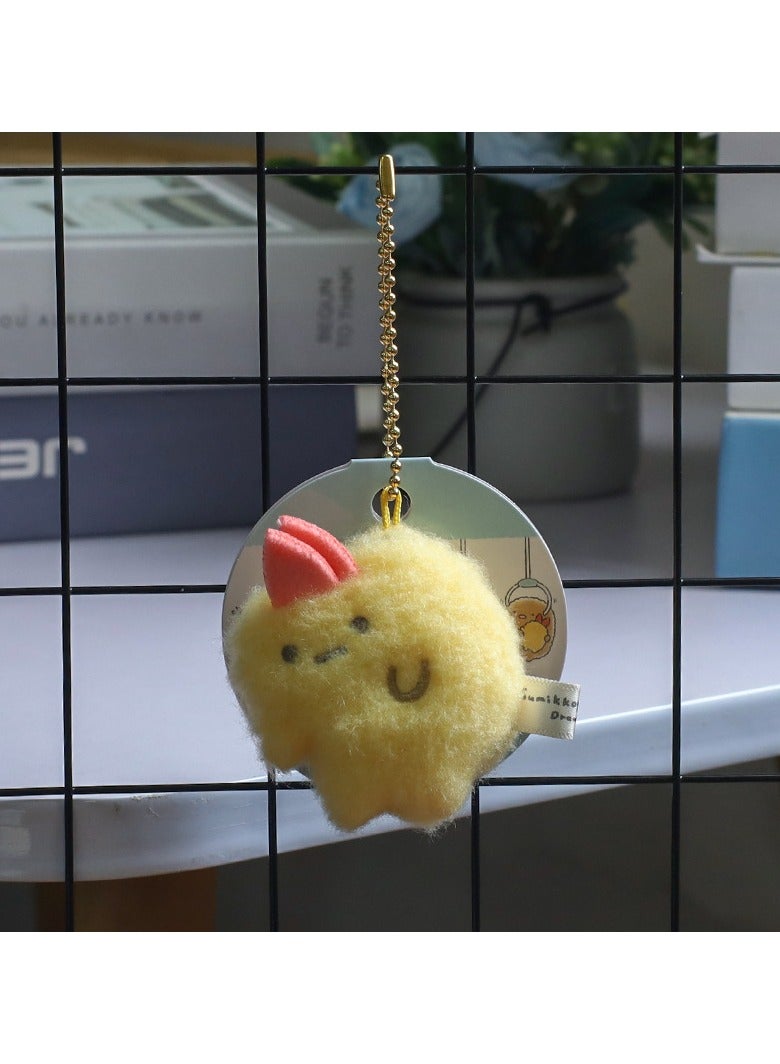 general Cute Corner Creatures Fried Shrimp Plush Keychain Doll, Cartoon Toy, and Bag Pendant