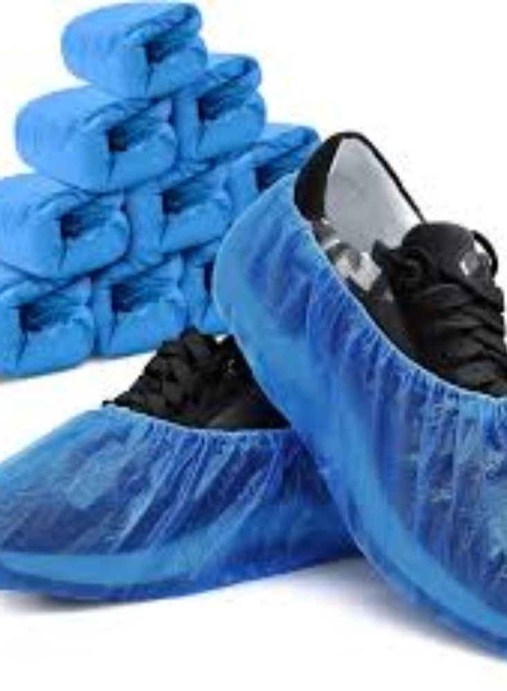 KNP Disposable Shoe Covers Pack of 100 offers a reliable solution for maintaining cleanliness and hygiene in various environments. - Image 1
