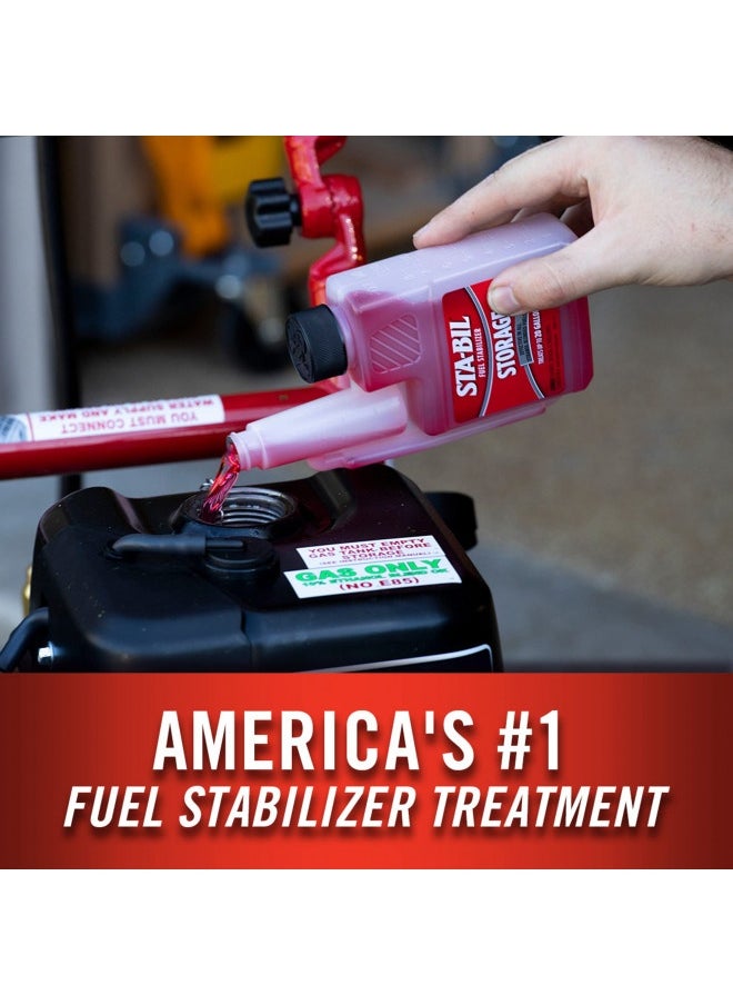 Generic Sta-Bil Storage Fuel Stabilizer - Guaranteed To Keep Fuel Fresh Fuel Up To Two Years - Effective In All Gasoline Including All Ethanol Blended Fuels - For Quick, Easy Starts, 8 Fl. Oz. (22208), Red  - Image 4