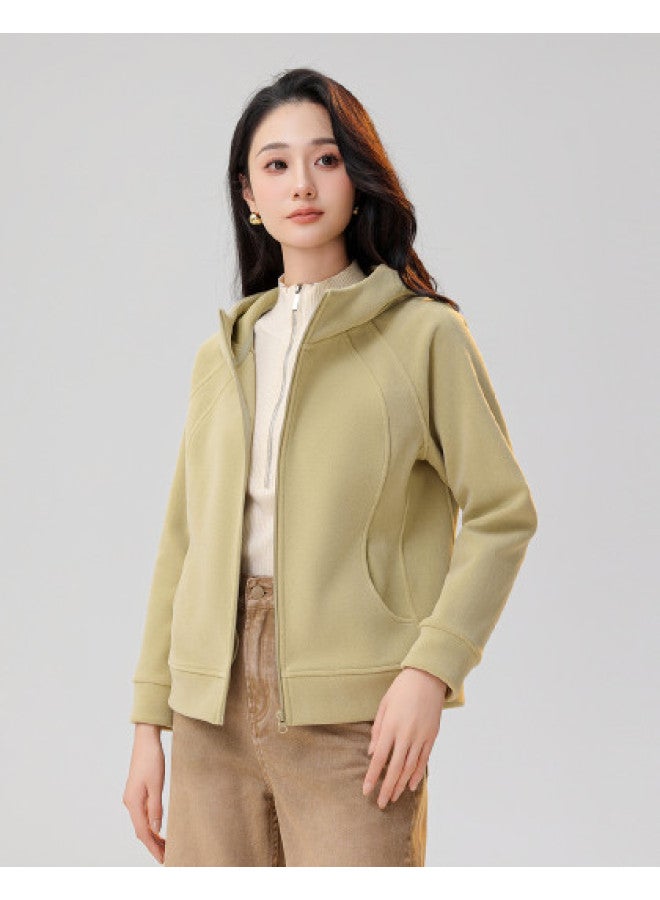 Flying in the snow Soft, Skin-friendly, Warm, Trendy, Minimalist Women's Hooded Jacket 2025 Spring/autumn New Women's Jacket - Image 1