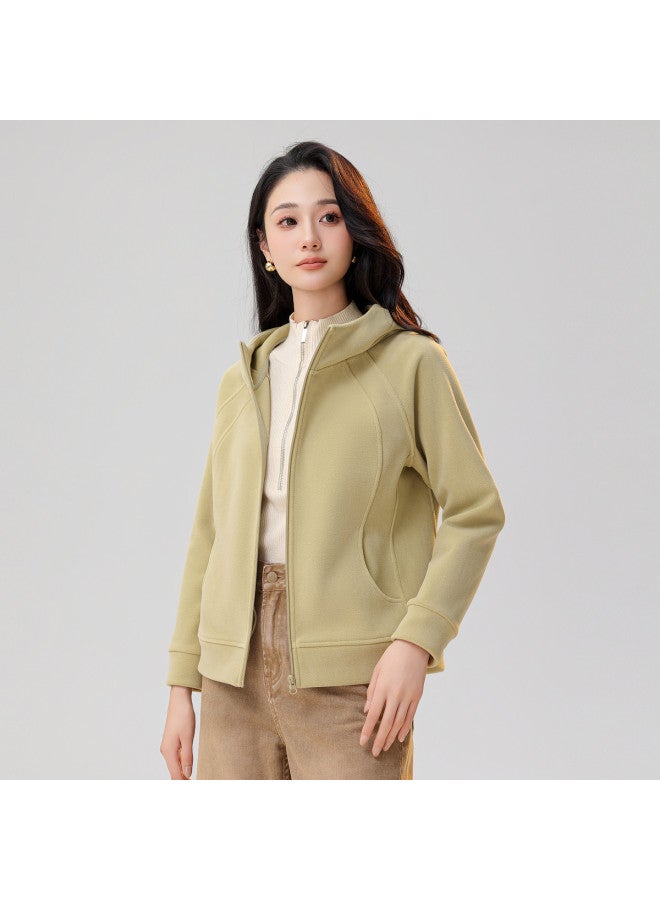 Flying in the snow Soft, Skin-friendly, Warm, Trendy, Minimalist Women's Hooded Jacket 2025 Spring/autumn New Women's Jacket - Image 2