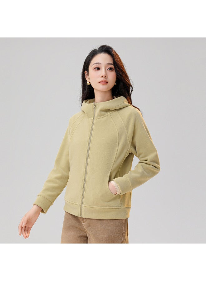 Flying in the snow Soft, Skin-friendly, Warm, Trendy, Minimalist Women's Hooded Jacket 2025 Spring/autumn New Women's Jacket - Image 5