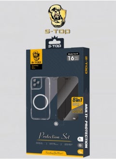 S-TOP Orignal Integrated protection package 8 in 1 for iPhone 16 Pro Max