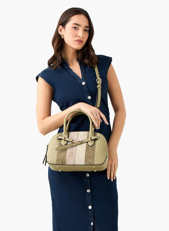سيليست Colourblock Tote Bag with Double Handles and Detachable Purse