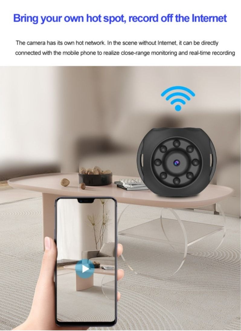 GULFLINK Wireless WiFi Mini Camera 1080P HD Remote View Camcorder Night Vision Video Camera  - Image 5