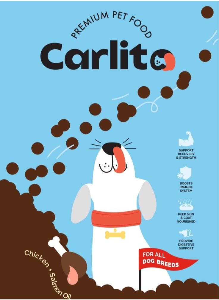 Carlito - Premium Puppy Dry Dog Food with High Protein & DHA - Supports Healthy Growth, Immune System, & Digestion - Small Kibble for All Breeds 5 Kilograms - Image 1