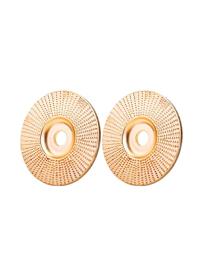 NIBEMINENT 2-Piece Wood Grinding Wheel Set gold 15x4x14cm  - Image 1
