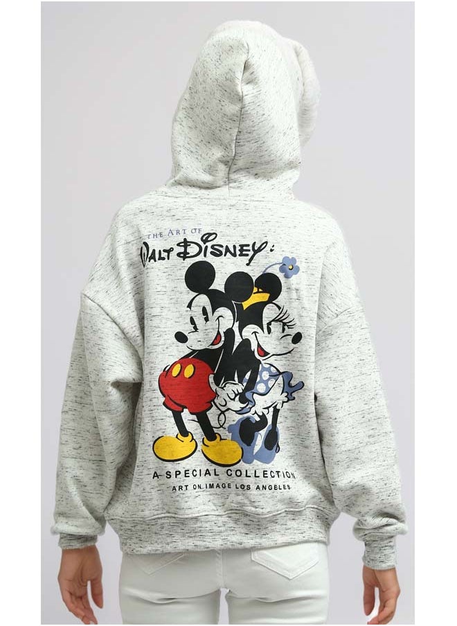 RAVIN Heather Off-White Hoodie Shirt Long Sleeve  - Image 3
