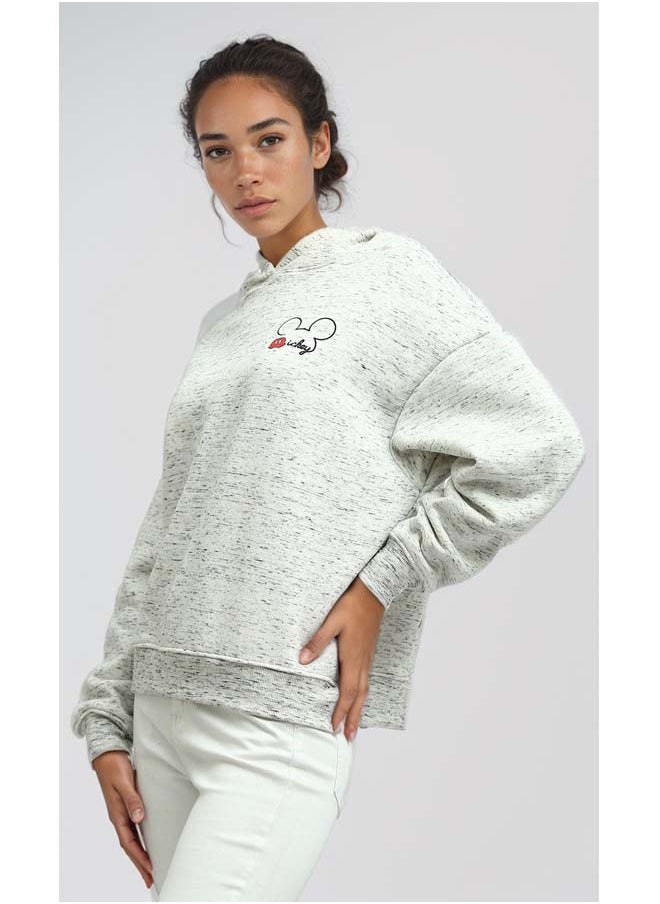 RAVIN Heather Off-White Hoodie Shirt Long Sleeve  - Image 2