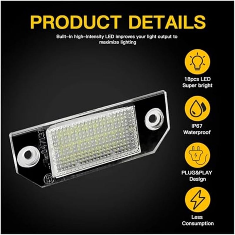 Wivplex 2Pcs License Plate Light for Focus and C-MAX MK2 - Image 5
