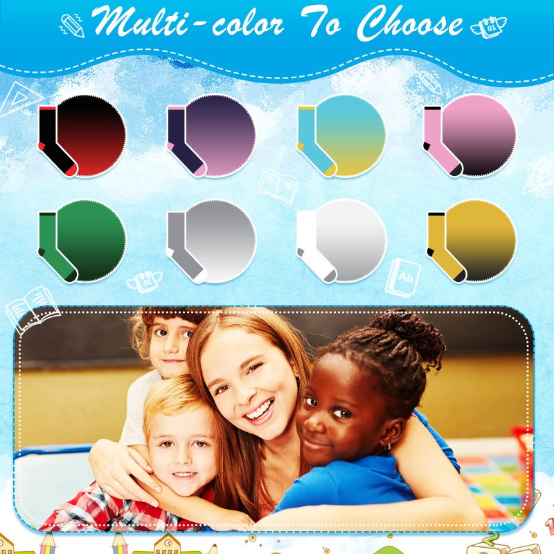 Vicenpal 8 Pairs Funny Teacher Socks Appreciation Gifts for Women Men If You Can Read This Teacher Is off Duty Unisex Crew Socks for Thanks Graduation Birthday Party Christmas Socks Gifts - Image 4