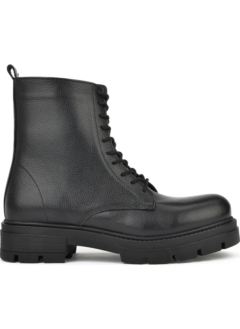 زيا , Women's Leather Boots 14319Z66285 Black