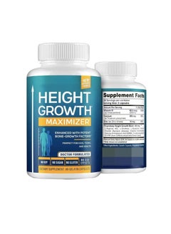 Height Growth Capsules, Safe And Effective Height Increase Gummies Vitamins, Organic Ingredients Grow Tall Dietary Growth Supplement, For Teens, Kids, Adults
