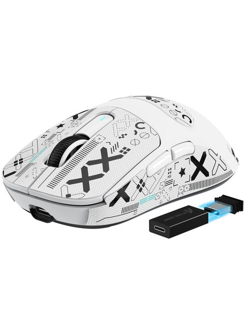X3PRO 4K/8K Lightweight Wireless Gaming Mouse with Tri-Mode(Wired/2.4GHz/BT),PAW3395 Optical Sensor,26K DPI,Kailh GM8.0 Switch,Long Battery,7 Buttons for PC/Laptop/Win/Mac