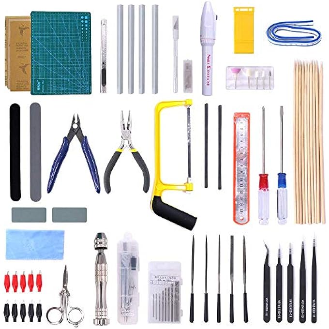 57PCS MODELLER BASIC TOOLS CRAFT SET HOBBY BUILDING TOOLS KIT FOR GUNDAM CAR MODEL BUILDING - Image 2