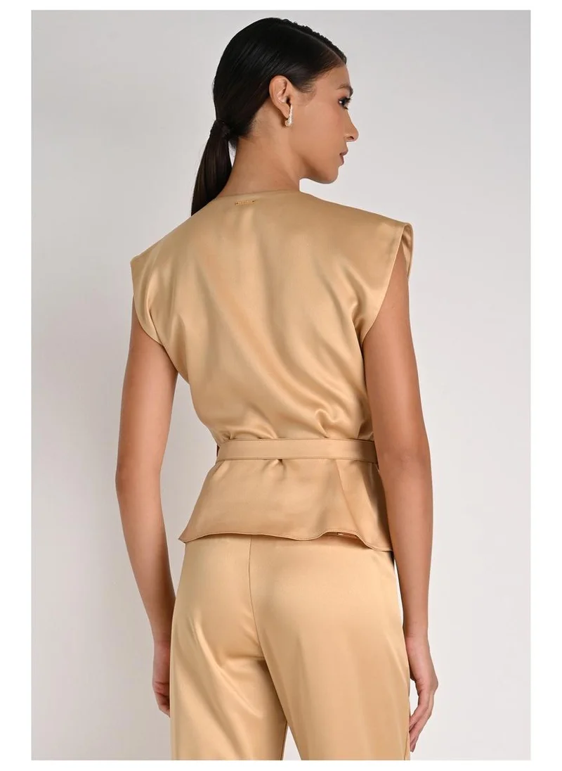 Carmen Steffens  Blouse With Gold Pleats for Women | Best Price UAE