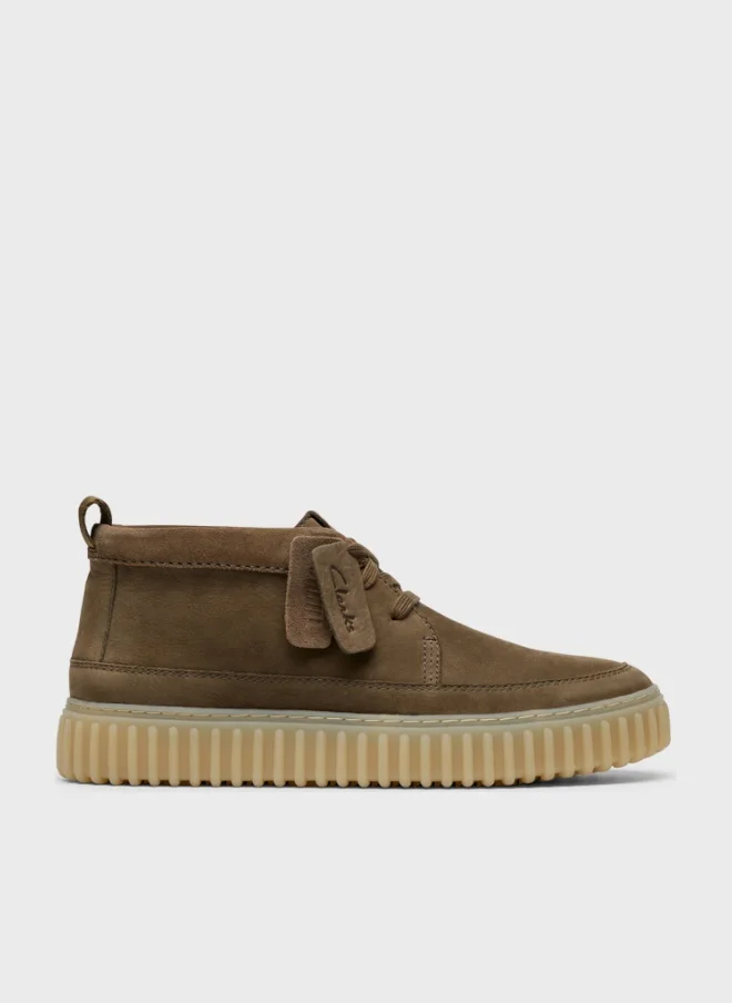 كلاركس Torhill LaceHi Khaki Nubuck