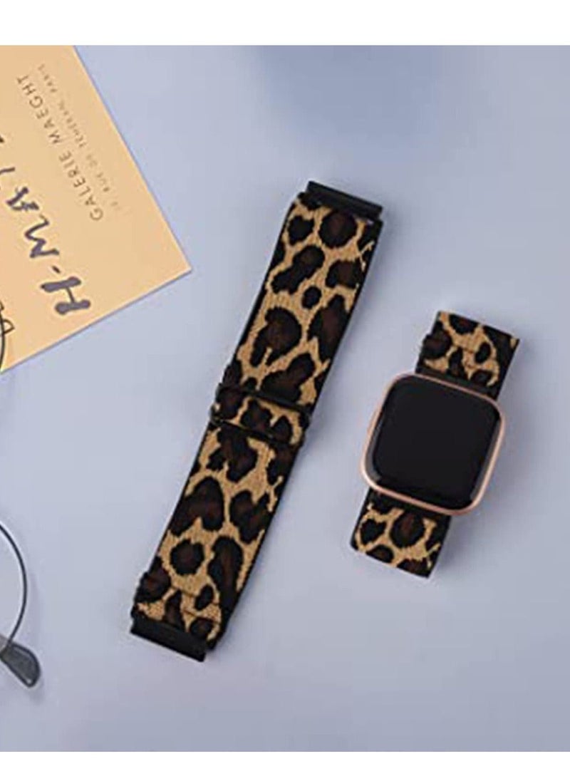 SYOSI Watch Bands of Adjustable Elastic Compatible for Fitbit Versa 1/2 Special Edition Soft Stretchy Loop Bracelet Women Men Replacement Wristbands for Fitbit Versa 1/2 Smart Watch (3 Pack)  - Image 5