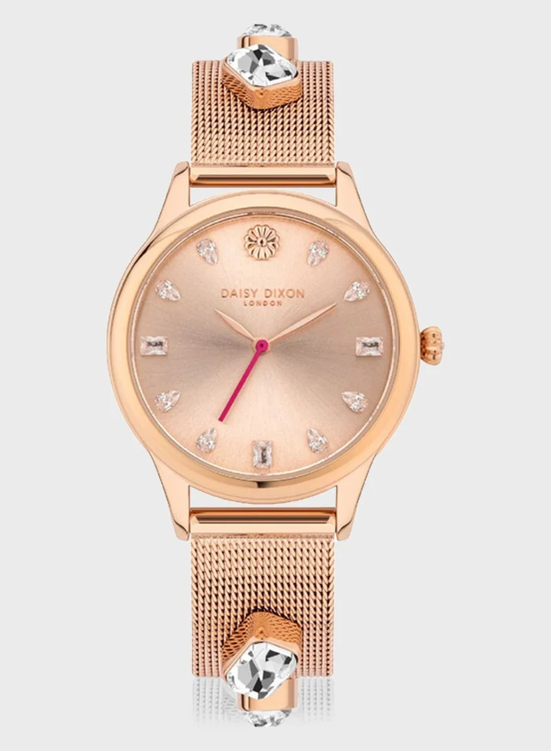 DAISY DIXON LONDON Lily Quartz Analog Watch With Clutch