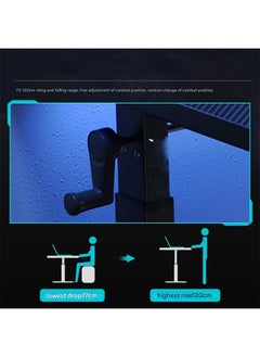 NKX Adjustable Lifting Standing Computer Desk, Gaming, Home Office and Study Table 120 CM  - Image 3