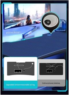 NKX Adjustable Lifting Standing Computer Desk, Gaming, Home Office and Study Table 120 CM  - Image 2