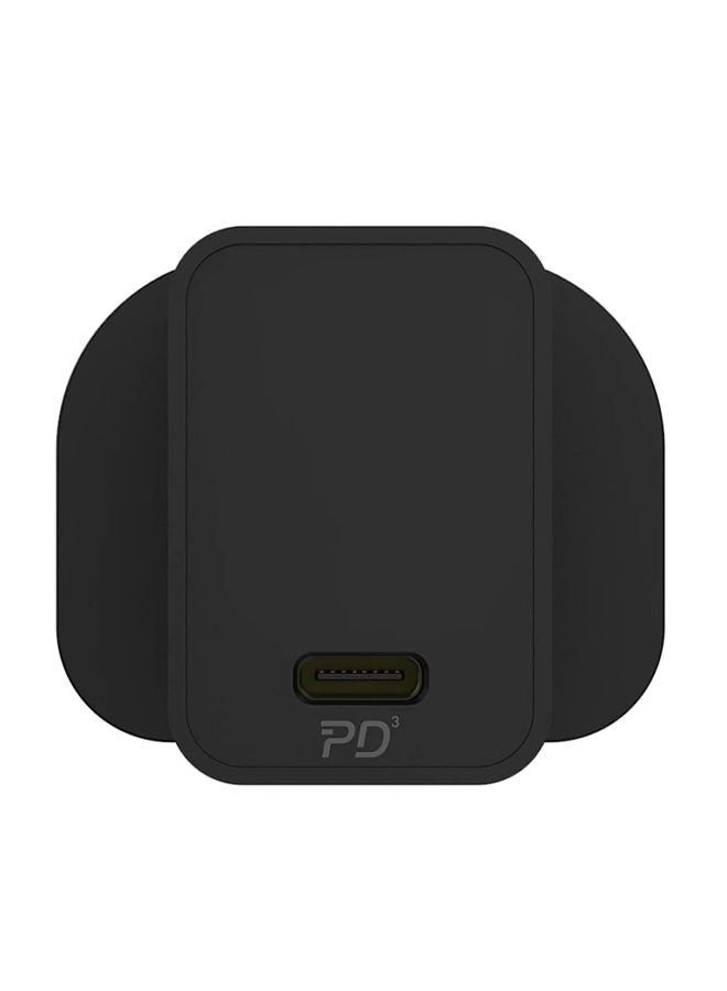 MOMAX Mini Wall Charger 30W PD Port - Black - Image 3