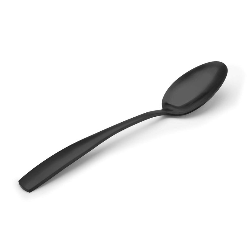 Bysta Matte Black Silverware Set  Bysta 40-Piece Stainless Steel Flatware Set  Kitchen Utensil Set Service For 8  Tableware Cutlery Set For Home And Restaurant  Satin Finish  Dishwasher Safe - Image 4