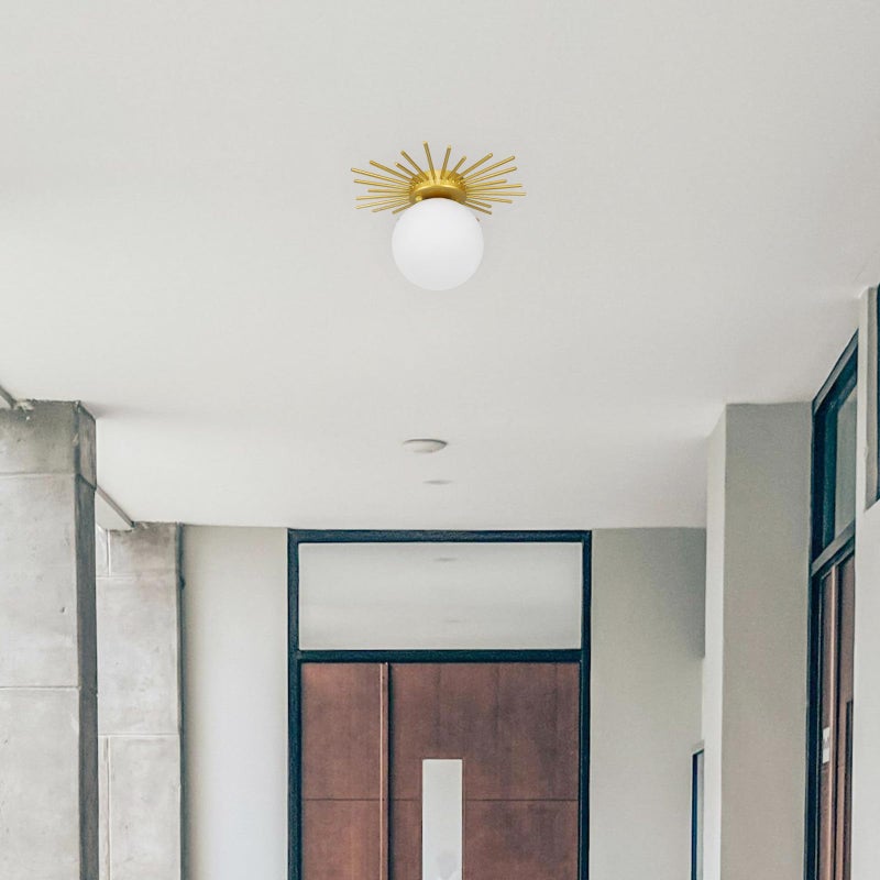 Nordic Modern Creative White Ceiling Hanging Lamp For Kitchen Corridor Entryway Balcony - Image 3