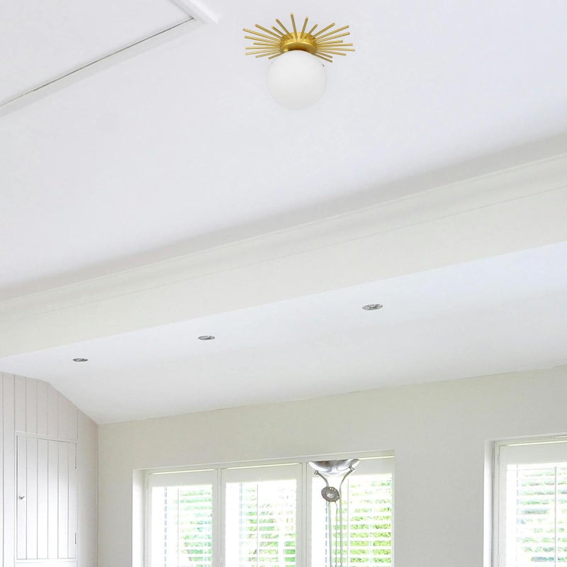 Nordic Modern Creative White Ceiling Hanging Lamp For Kitchen Corridor Entryway Balcony - Image 5