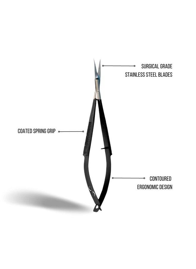 Joey Healy Joey Healy Precision Brow Scissor, Precision Brow Shaping Scissors, Ergonomic Spring Grip, Stainless Steel and Ultra-Maneuvering Eyebrow Trimmers  - Image 2