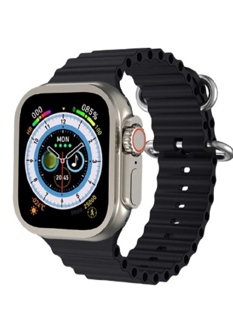 HW Smart WATCH Ultra Health Fitness Tracker Sport Watch  +addition Replacement Band 49MM-Multicolour - Image 2