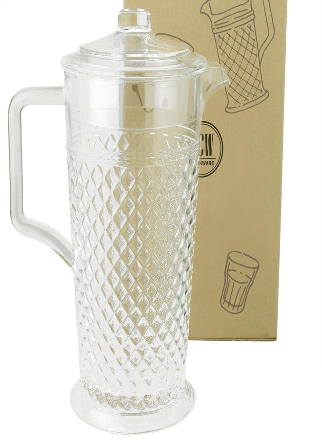 PG Acrylic Water Pitcher - 80oz Clear Plastic Pitcher With Lid, Shatterproof, Ideal for Iced Tea, Lemonade, Sangria, Drinks and Cocktails - Image 5
