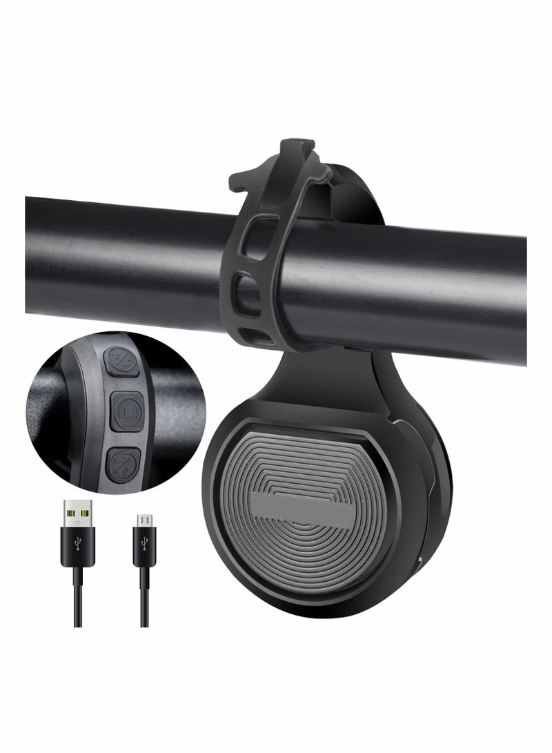 Y&D Electric Bike Horn Bicycle Bell Adjustable 80-130DB, Scooter with USB Rechargeable - Image 1