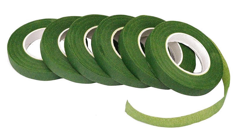 Little Blooms Green Tape for Flower Making - Floral Tape Self-Adhesive for Stem Wrap, Art & Crafts Supplies - Versatile Flower Tape for Stunning Arrangements & Creative Projects (12pc, 9 Meter Each) - Image 5
