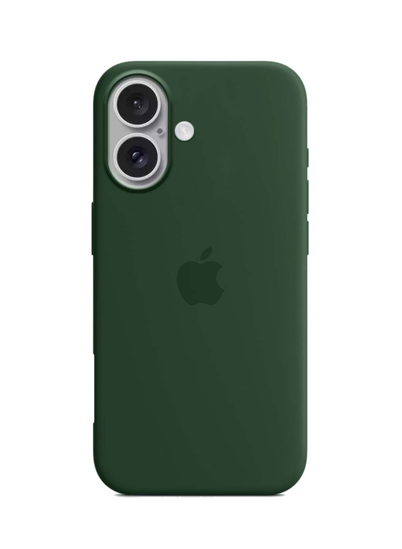 Wtech Apple iPhone 16 Plus 2024 Premium Soft Liquid Silicone Case Cover - Dark Green - Image 2