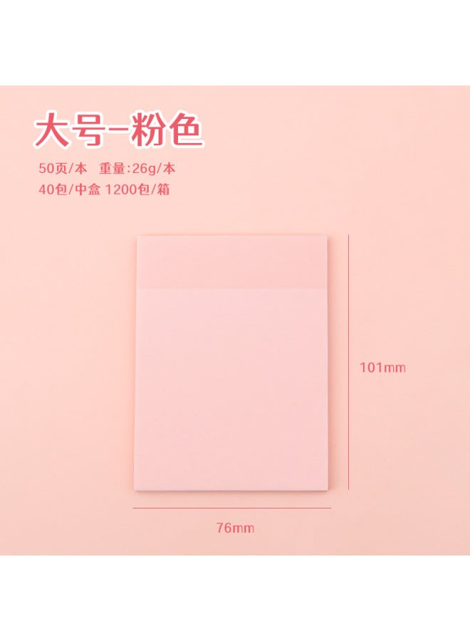 HELPS Pearlescent Frosted Sticky Notes For Students With High Appearance, Transparent Sticky Note Pads, Colorful Flash Note Pads - Image 1