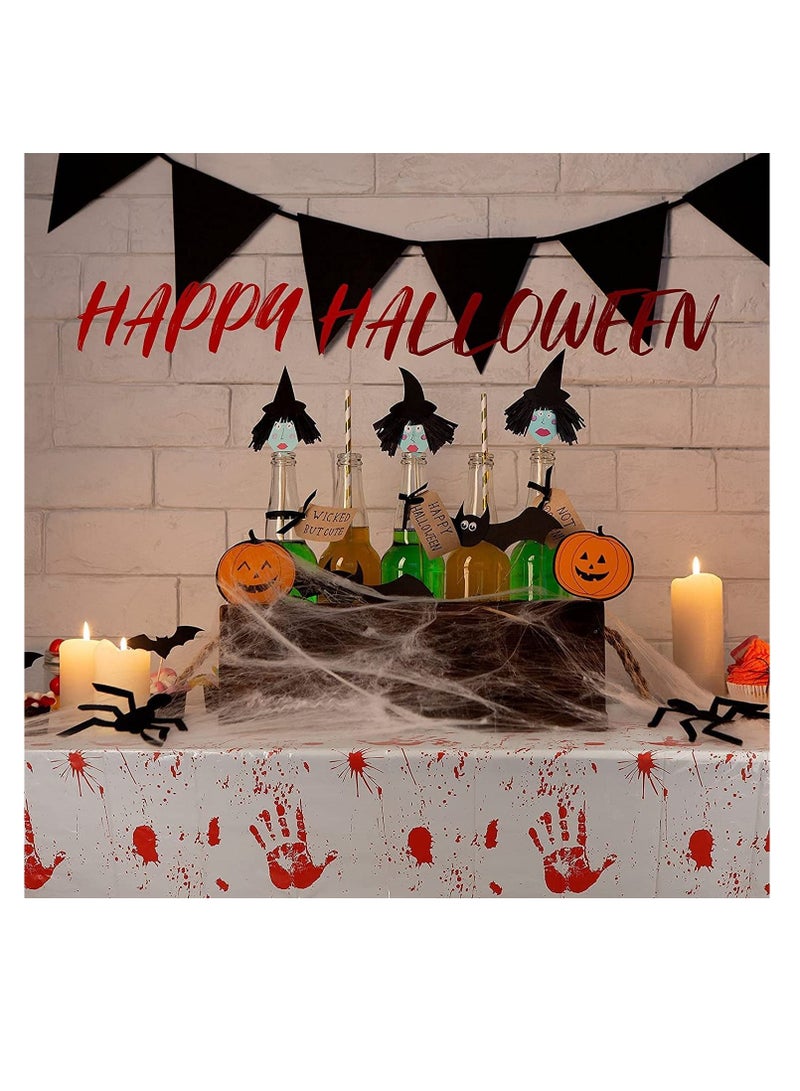 halloween party decorations, scary party decoration supplies, bloody tablecloths  - Image 4