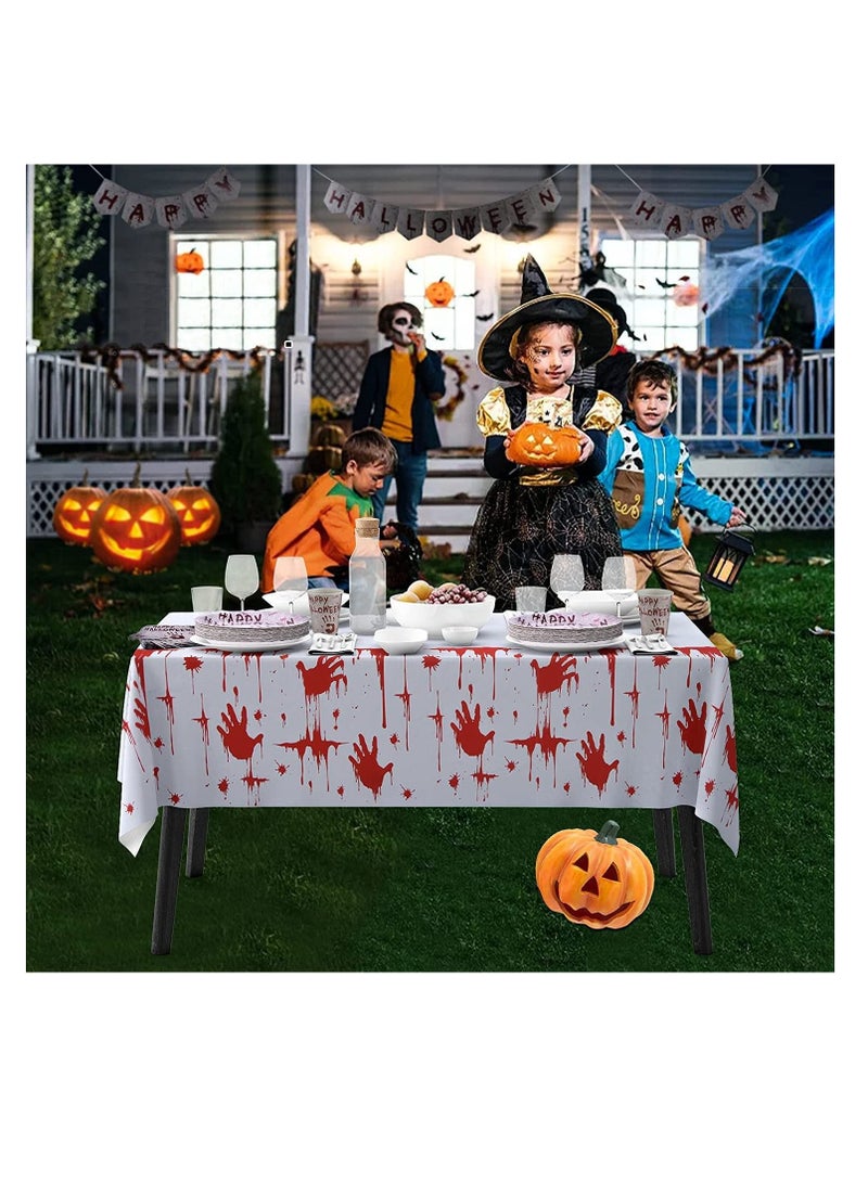 halloween party decorations, scary party decoration supplies, bloody tablecloths  - Image 1