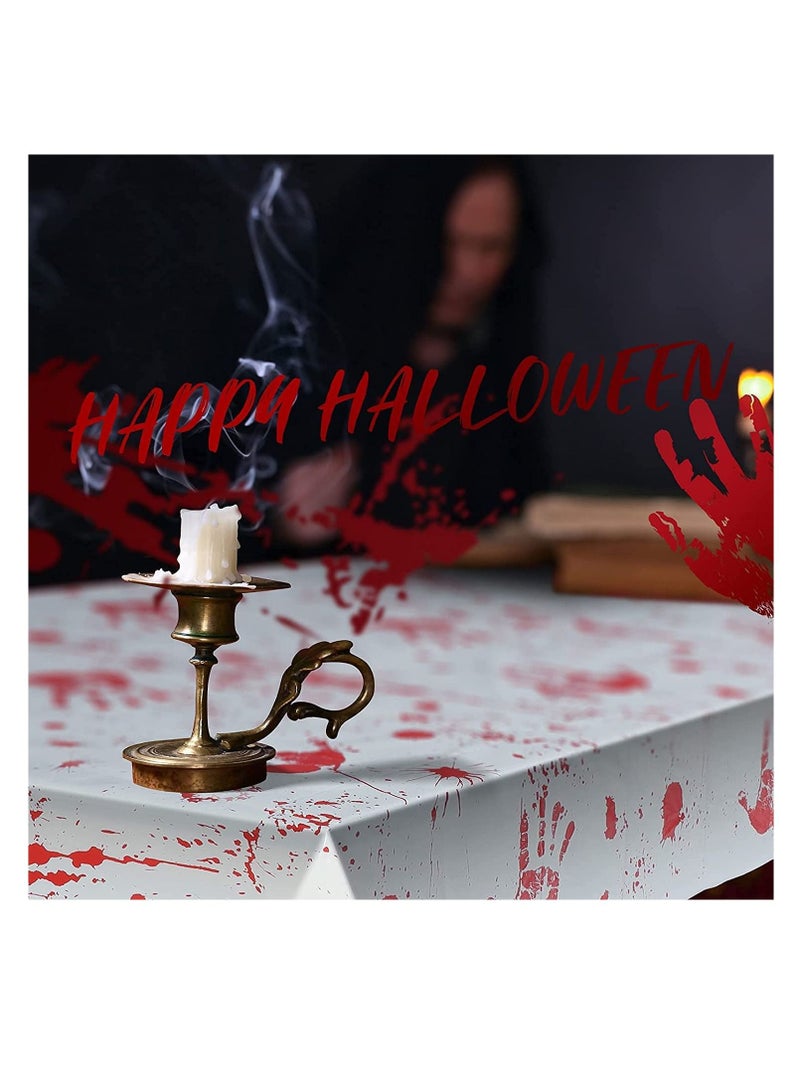 halloween party decorations, scary party decoration supplies, bloody tablecloths  - Image 5