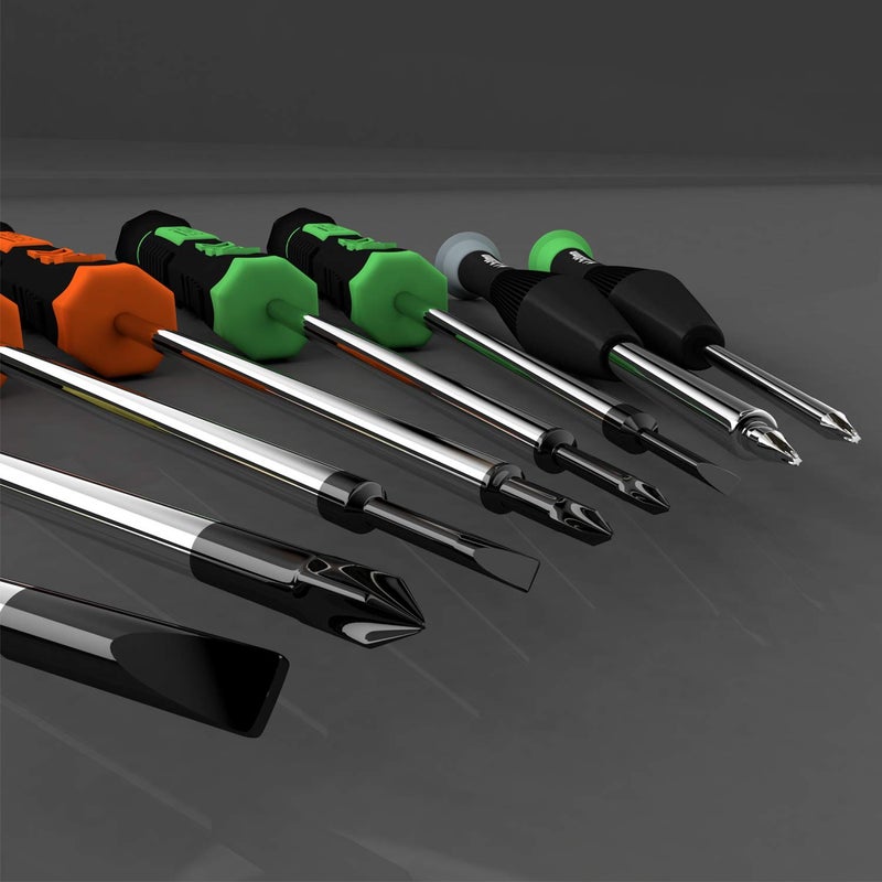 QUEENTI Screwdriver Set, 12 Pcs Small Screwdriver Set with Flathead Phillips Pentalobe Screwdriver In Different Sizes for iPhone PC Laptop Eyeglass Jewelry Watch - Image 5