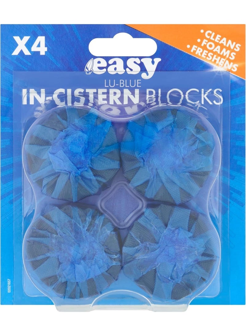 إيزي لو بلو إن سيسترن ريم بلوكتلات المرحاض 4 قطع × 38 جرام - Image 1