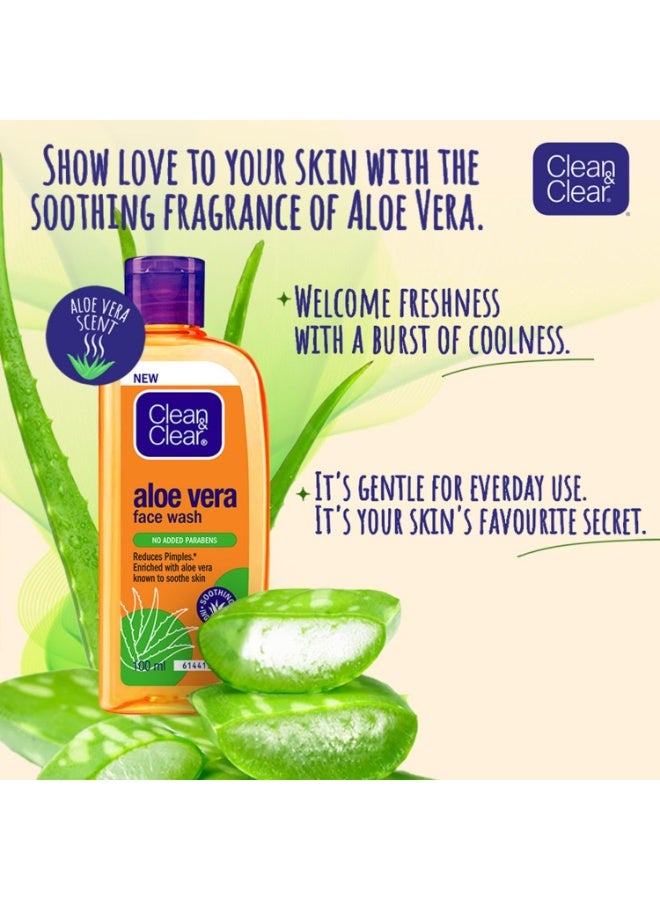 Clean & Clear Aloe Vera Face Wash 150ml - Image 3