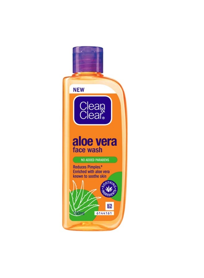 Clean & Clear Aloe Vera Face Wash 150ml - Image 1