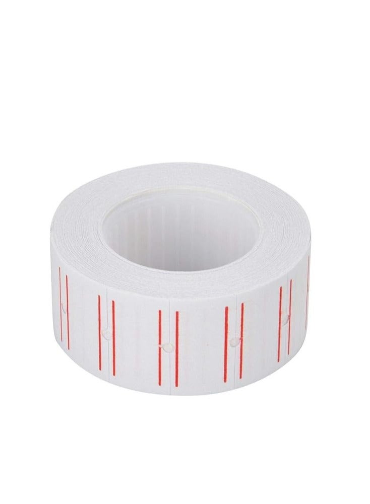 Terabyte 50 Rolls 20000pcs White Price Gun Labels Pricing Tags - Image 3