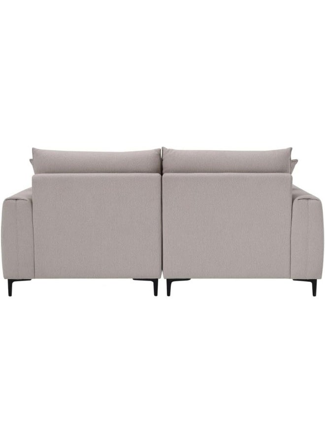 Comfynest Comfynest Palermo 2Seater Fabric Sofa With 2 Years Warranty 204X100X64Cm Beige - Image 4