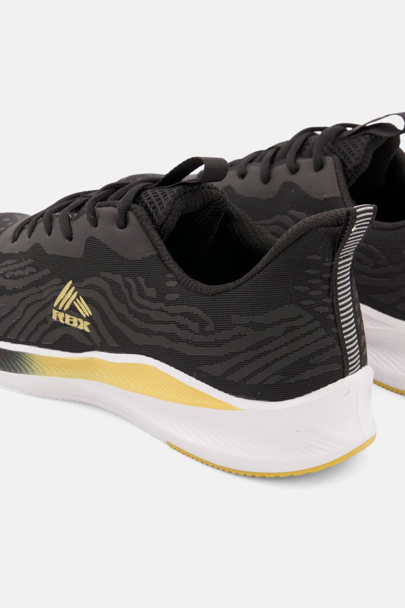 RBX Men Lace Up Running Shoes, Black - Image 2