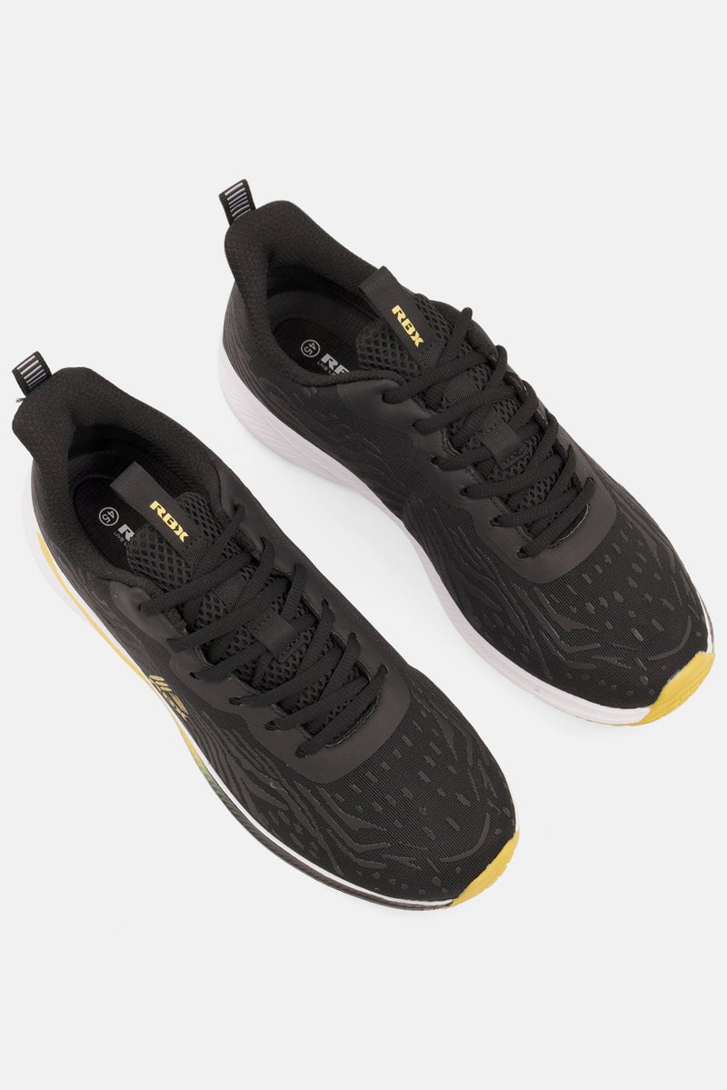 RBX Men Lace Up Running Shoes, Black - Image 4