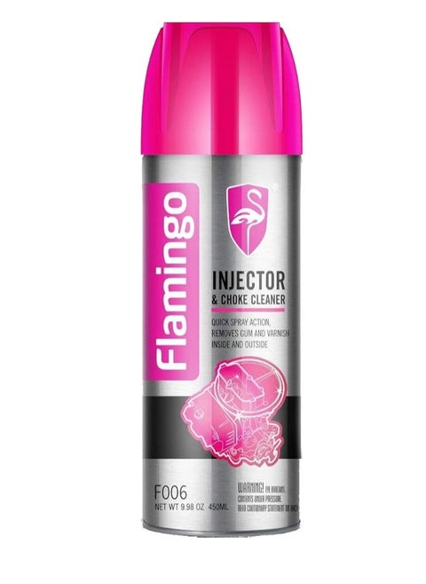 FLAMINGO CARCARE TECH FLAMINGO INJECTOR CLEANER, CHOKE CLEANER, F006, 450ML
