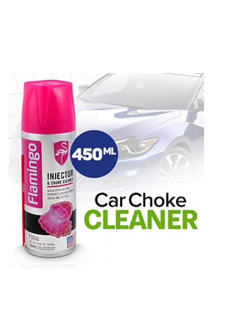 FLAMINGO - FLAMINGO CARCARE TECH FLAMINGO INJECTOR CLEANER, CHOKE CLEANER, F006, 450ML - Image 1