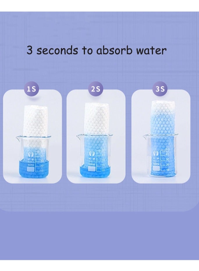 COTTON 2 Pack 200pcs Disposable Face Towel Thickened, Cotton Tissue Soft Dry Wipes for Women, Simple Cleaning Facial Tissues Dry Wet Dual Portable Use for Sensitive Skin & Baby & Makeup Remover & Personal Care - Image 5